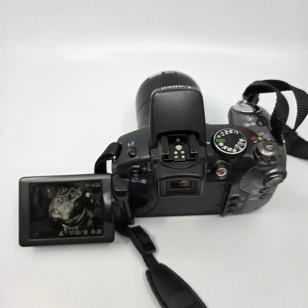 Canon PowerShot S5 IS 8MP 12x Camera LA-DC58E Adapter UV Filter Tested/Working